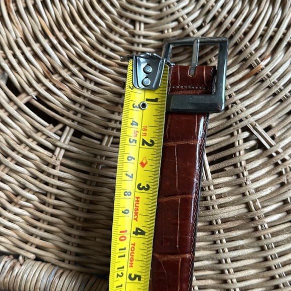 Vintage Banana Republic brown alligator/crocodile (?) leather belt - Picture 4 of 5